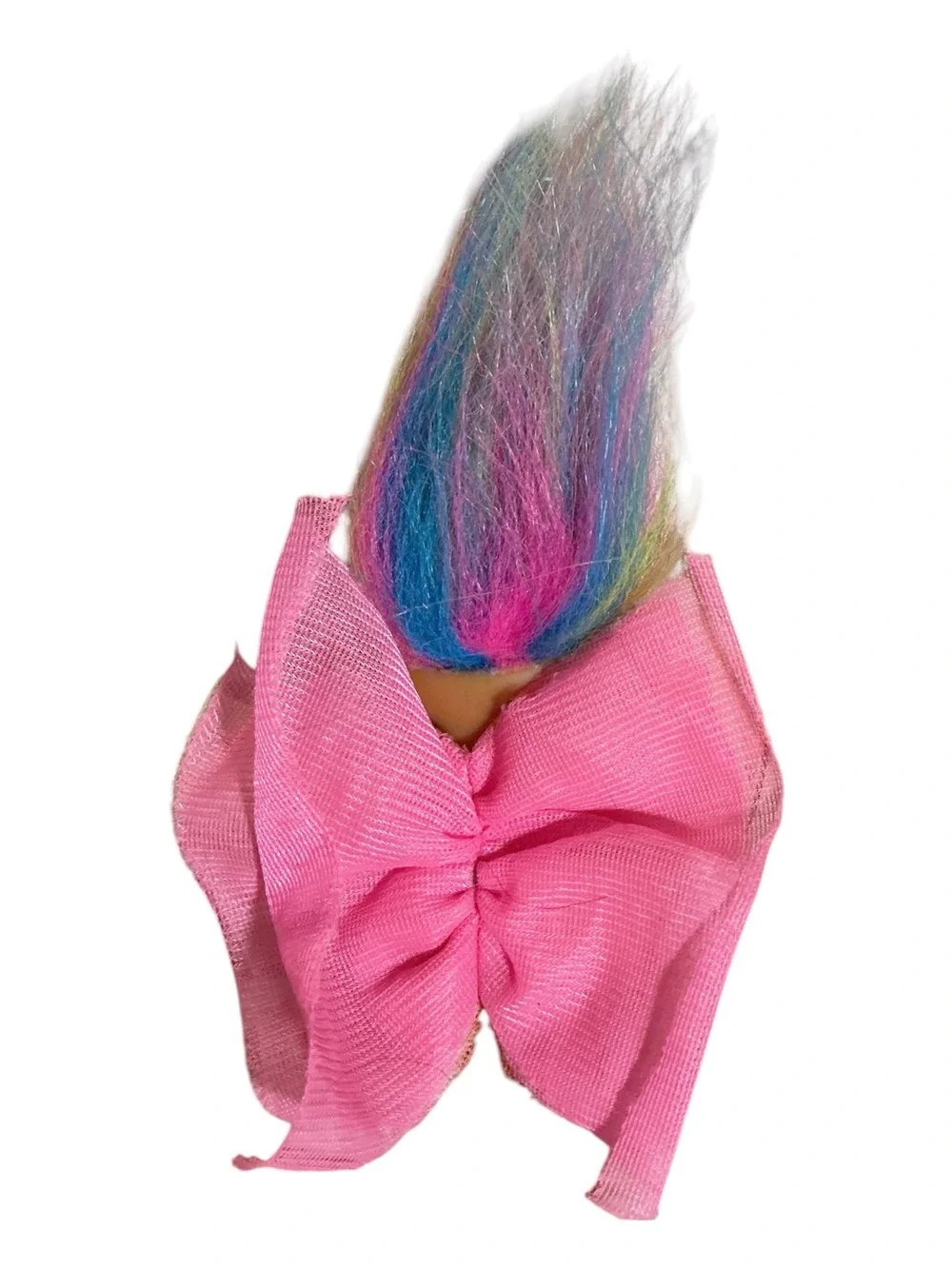 Russ Rainbow-Haired Troll Doll with Pink Backpack